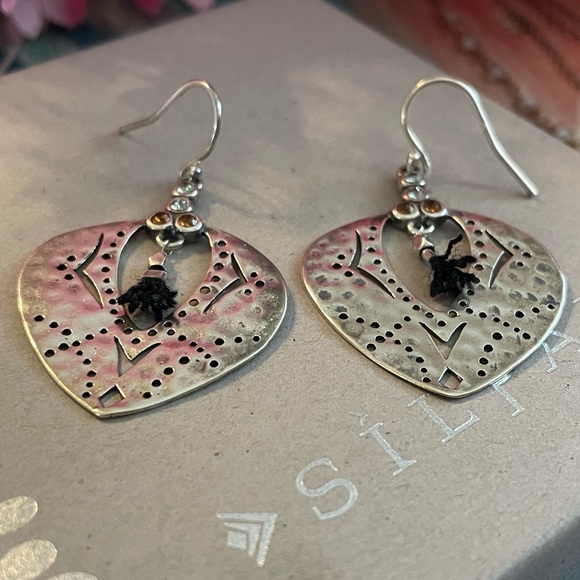 Silpada Sterling Silver Tassel Fringe with Swarovski Crystals Earrings W3382 - Picture 11 of 15